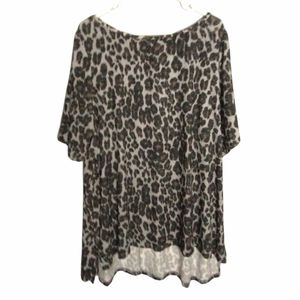 Lane Bryant Leopard Print High Low. Women's Plus Size 22/24